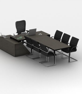 میز مدیریت مدل کروز کد M560 با میز کنفرانس الحاقی