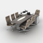 میز مدیریت کد MV578 با میز کنفرانس الحاقی