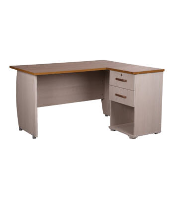 میز کارمندی کد D627 رنگ یاسی بلوطی