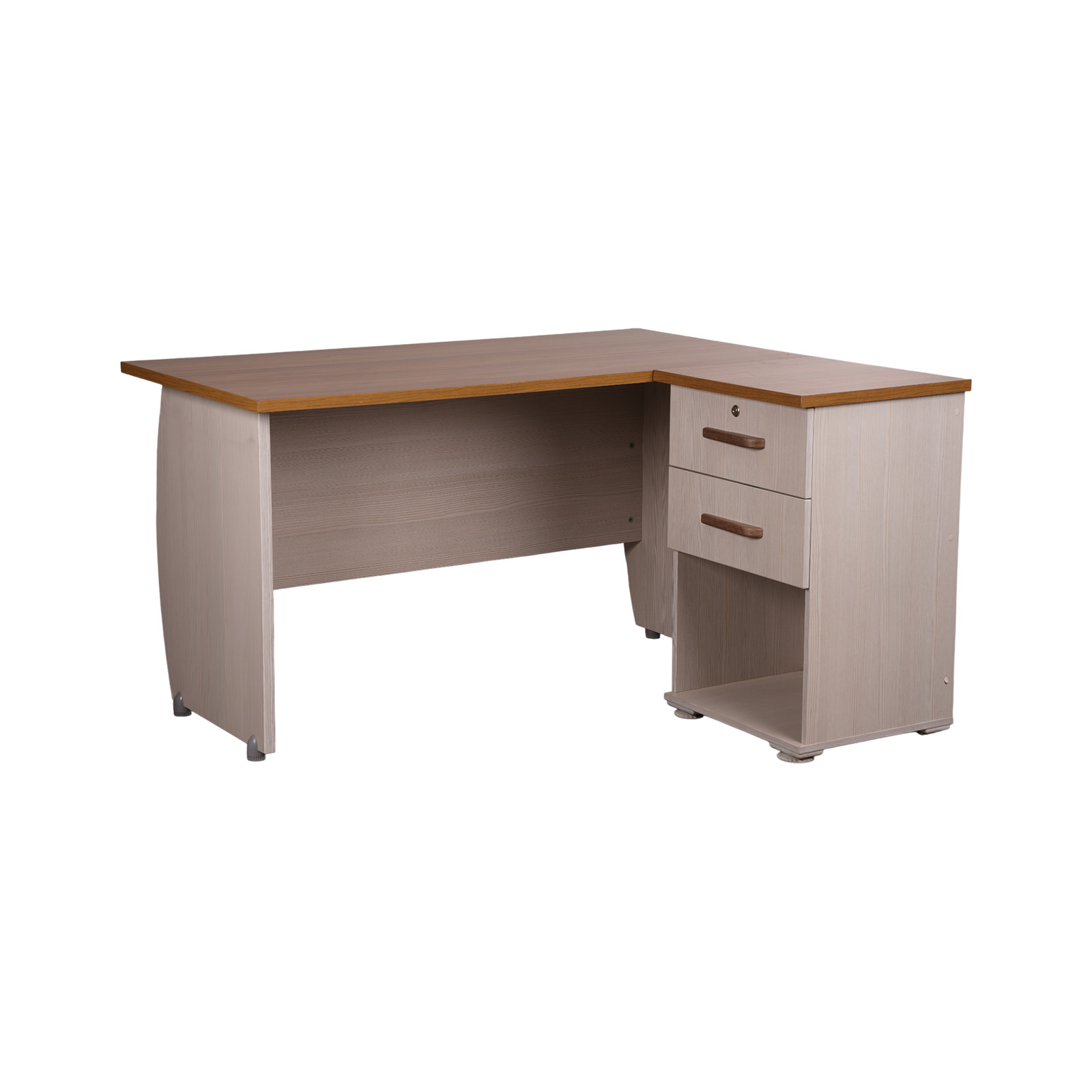 میز کارمندی کد D627 رنگ یاسی بلوطی