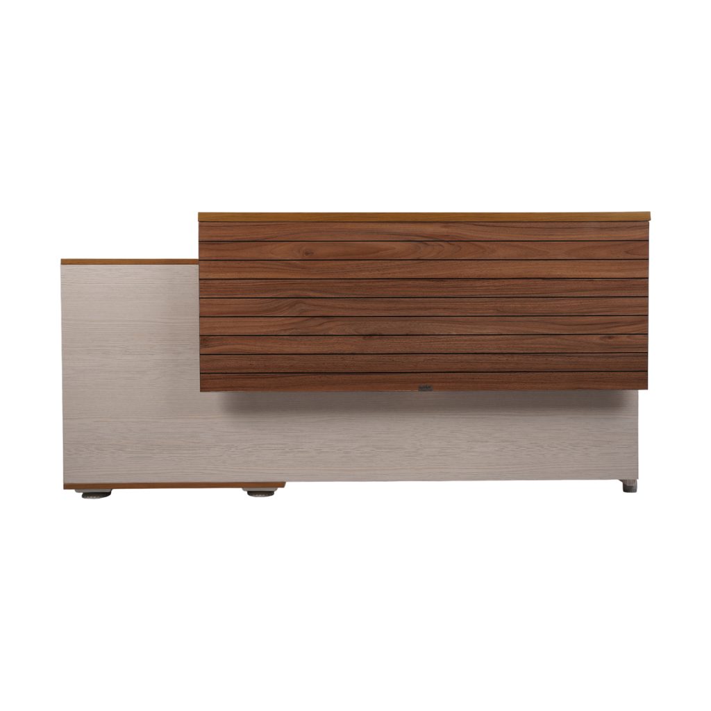 میز کارمندی کد D628 رنگ یاسی بلوطی