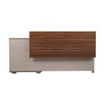 میز کارمندی کد D628 رنگ یاسی بلوطی