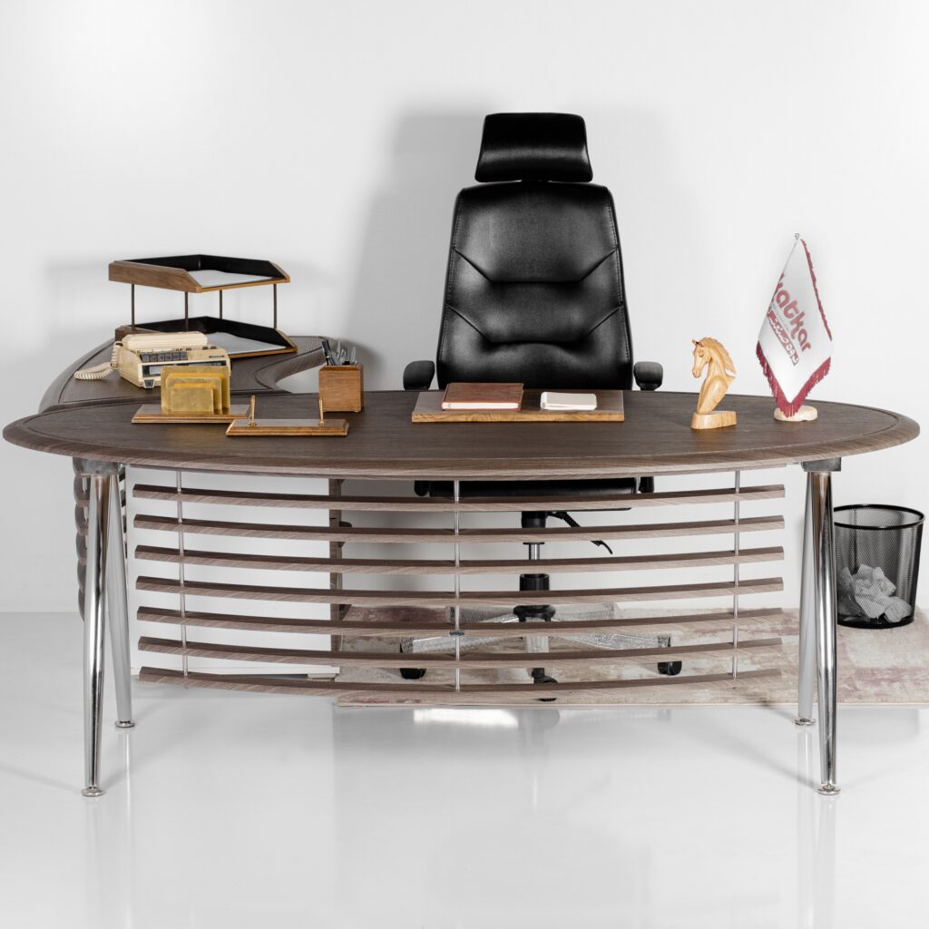 میز مدیریت کد Mv579 رنگ سفید رافینا