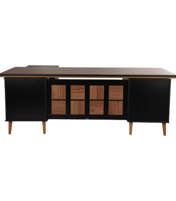 میز مدیریت مدل m556 رنگ مشکی بلوطی