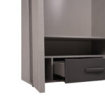 کمد لباسی مدل سارینا کد SK169 رنگ بتنی تیره بتنی روشن