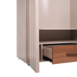 کمد لباسی مدل سارینا کد SK169 رنگ یاسی بلوطی