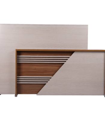 میز کانتر مدل کیهان کد KN414 رنگ یاسی بلوطی