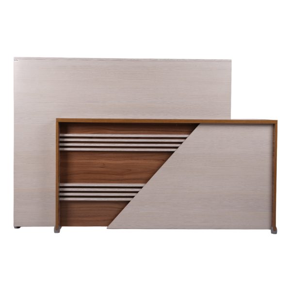 میز کانتر مدل کیهان کد KN414 رنگ یاسی بلوطی