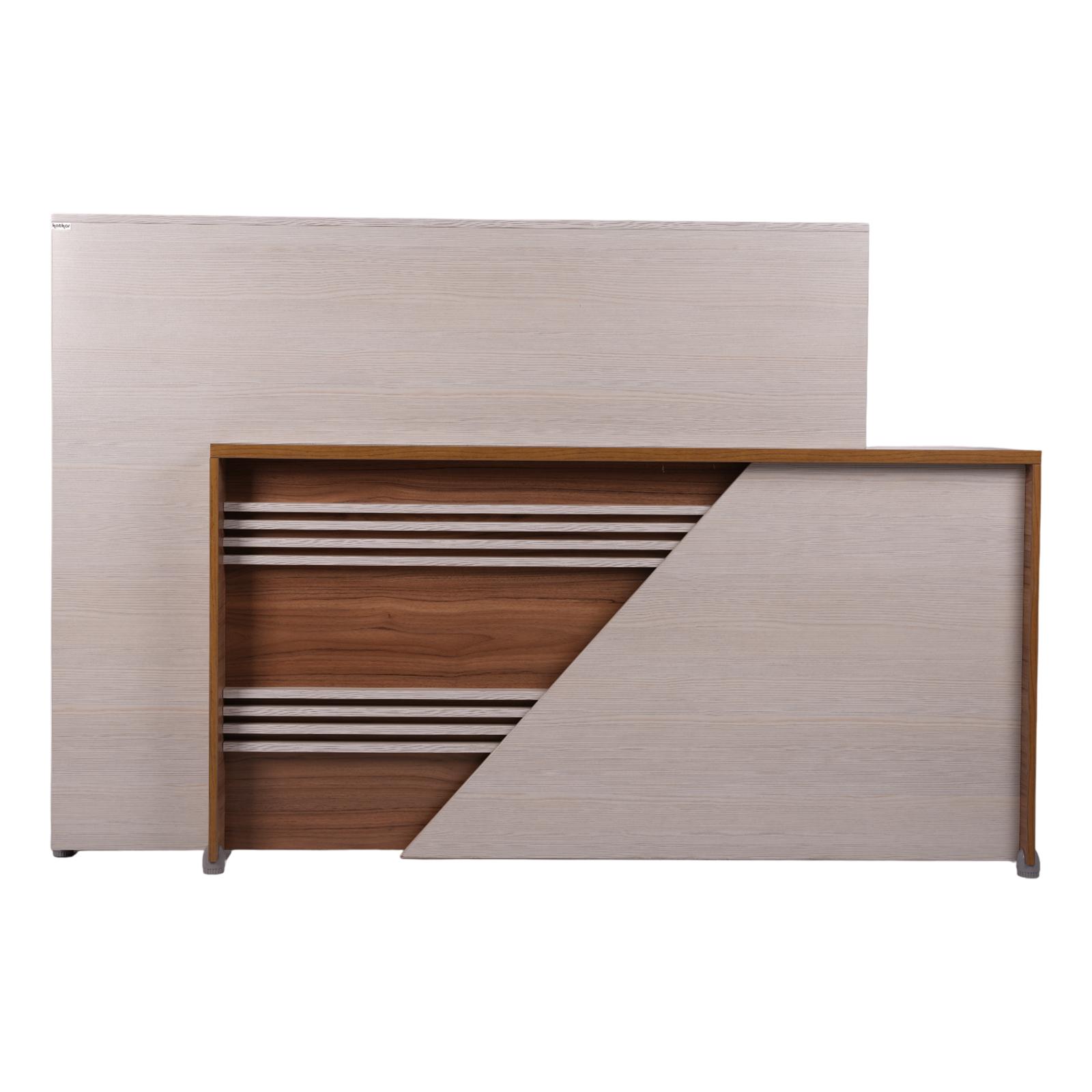 kn414 (3) میز کانتر مدل کیهان کد KN414 رنگ یاسی بلوطی