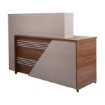 میز کانتر مدل کیهان کد KN414 رنگ یاسی بلوطی