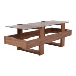 میز جلو مبل کد H209 رنگ بلوطی